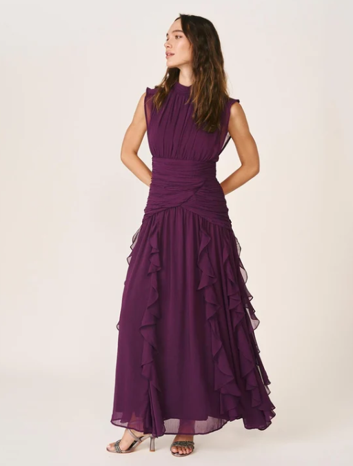 VESTIDO LARGO VOLANTES
