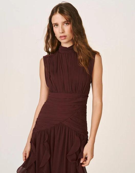 VESTIDO LARGO VOLANTES